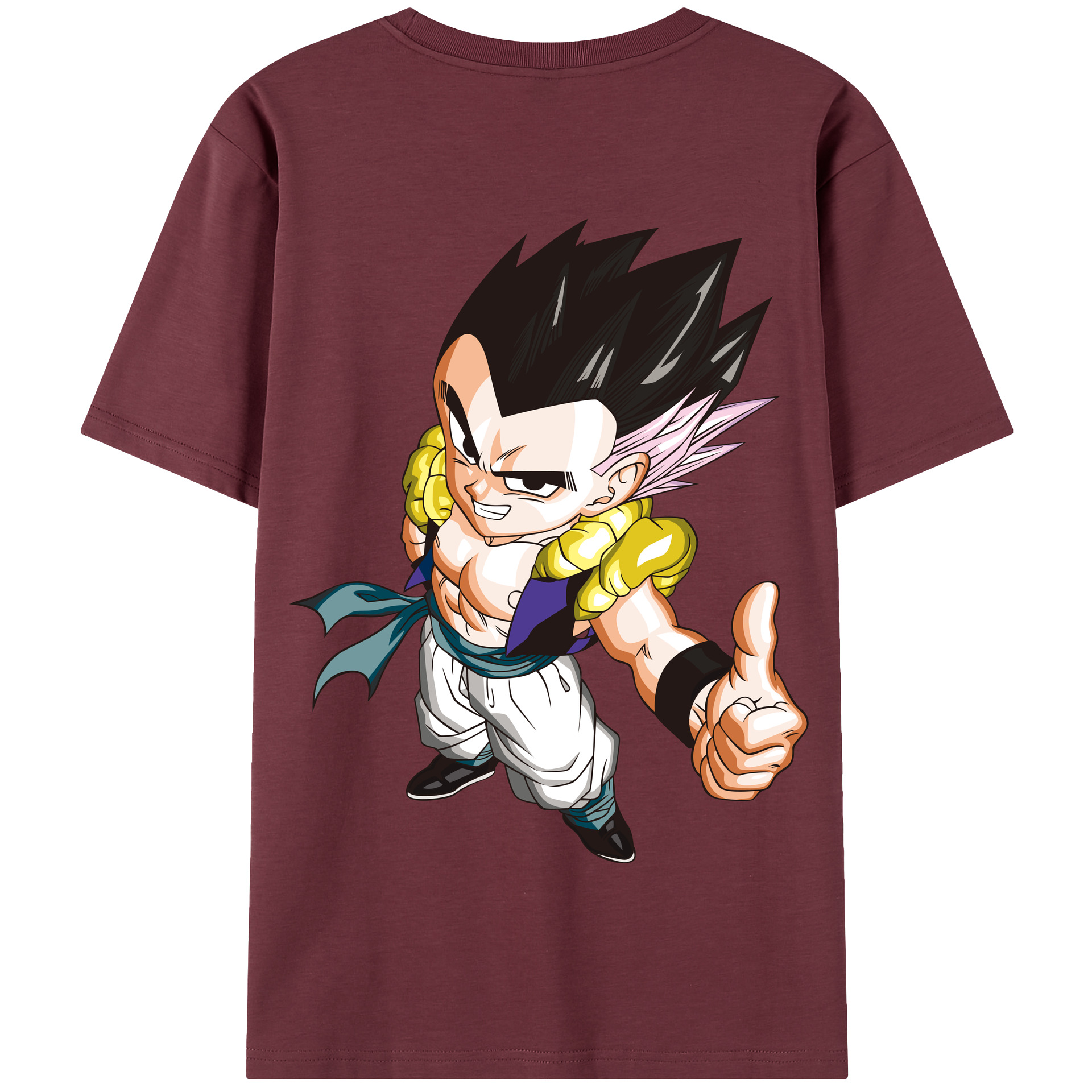 （画像用） ドラゴンボール ベジータ四世（Bejīta Yonsei）DRAGON BALL Vegeta IV 綿100％半袖Tシャツ（背面プリント）